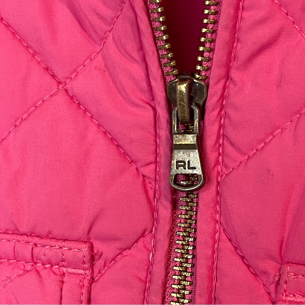 Polo Ralph Lauren Girl's Pink Quilted Style Jacket Casual - Picture 2 of 8